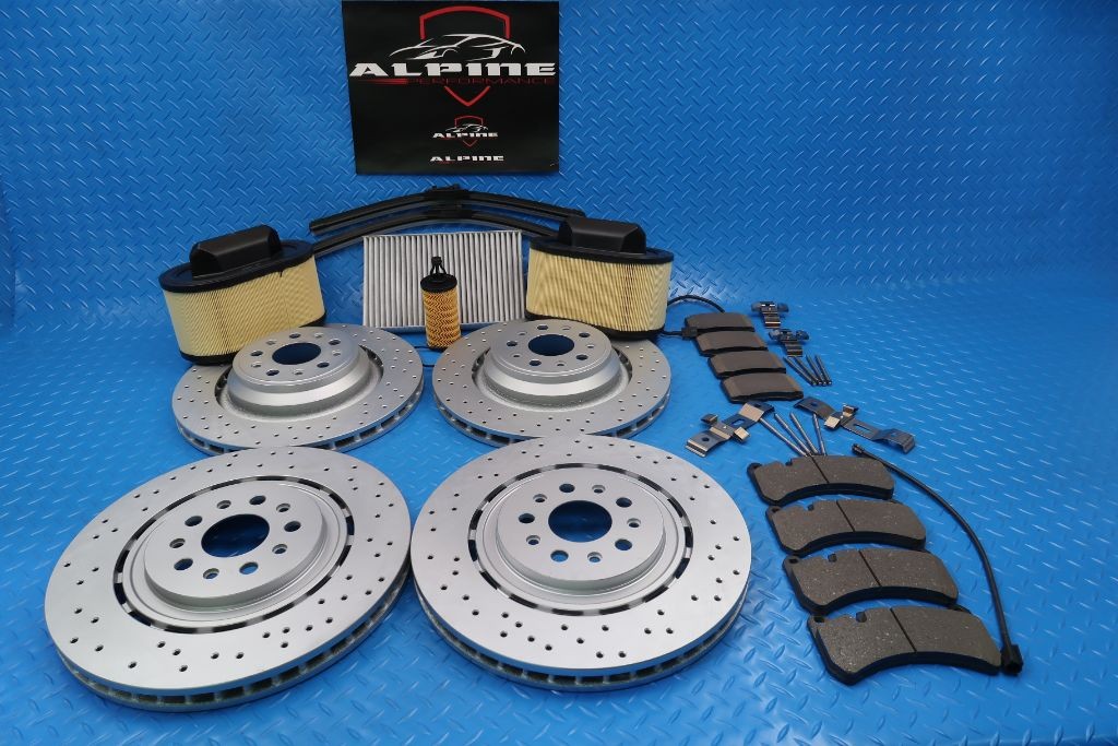 Maserati Ghibli Quattroporte brake pads rotors filters service kit #9270 14-16