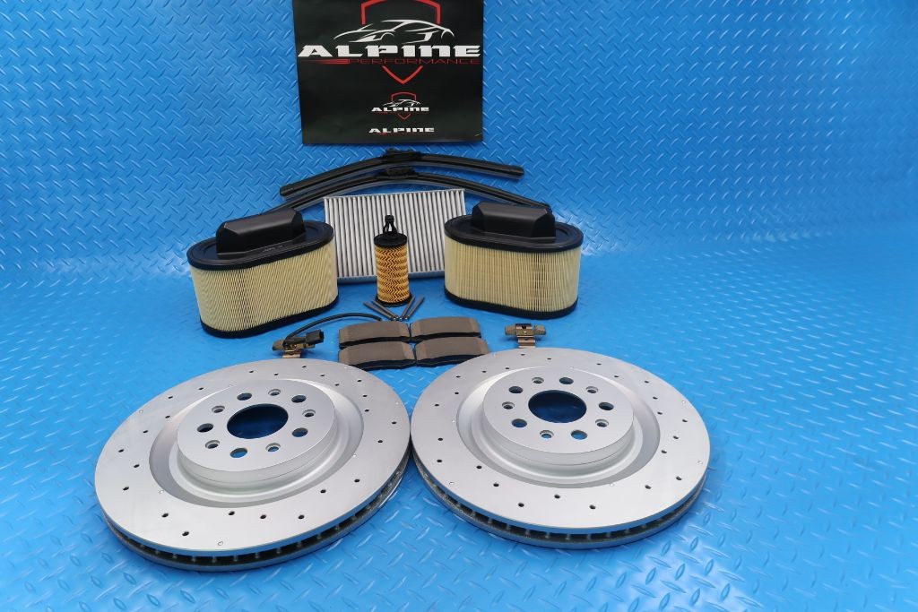 Maserati Ghibli Quattroporte rear brake pads rotors filters service kit #9325 17-23