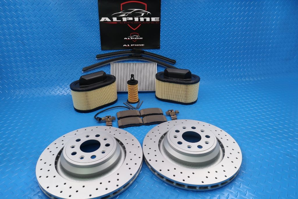 Maserati Ghibli Quattroporte rear brake pads rotors filters service kit #9904