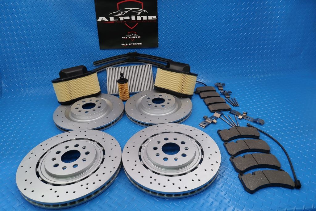 Maserati Ghibli Quattroporte brake pads rotors filters service kit #9312 17-24