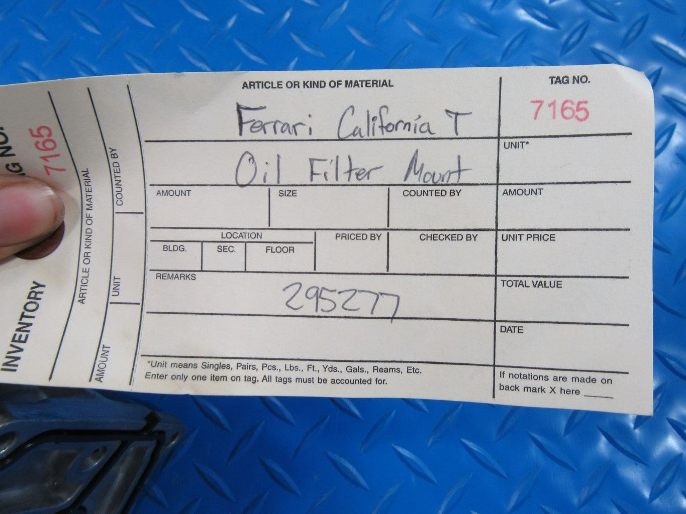 Ferrari California T GTC4Lusso T oil filter support mount #7165