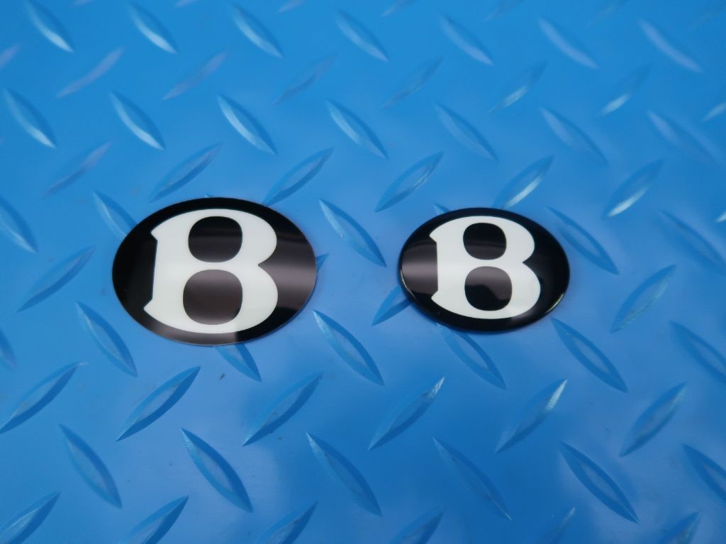Bentley Continental GT Flying Spur hood & trunk B emblem badge 2 pcs #6557
