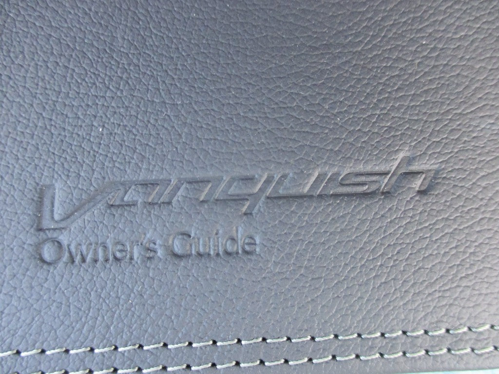 Aston Martin Vanquish owners manual guide hand book #3592