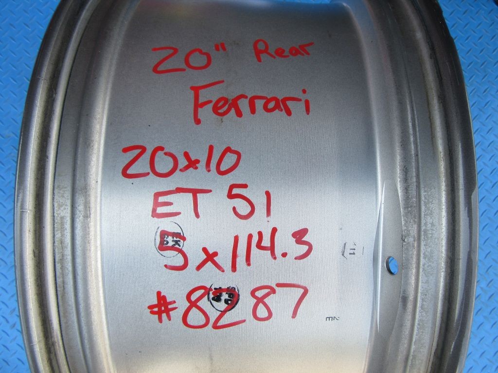 20" Ferrari Portofino F164 rear wheel rim #8287
