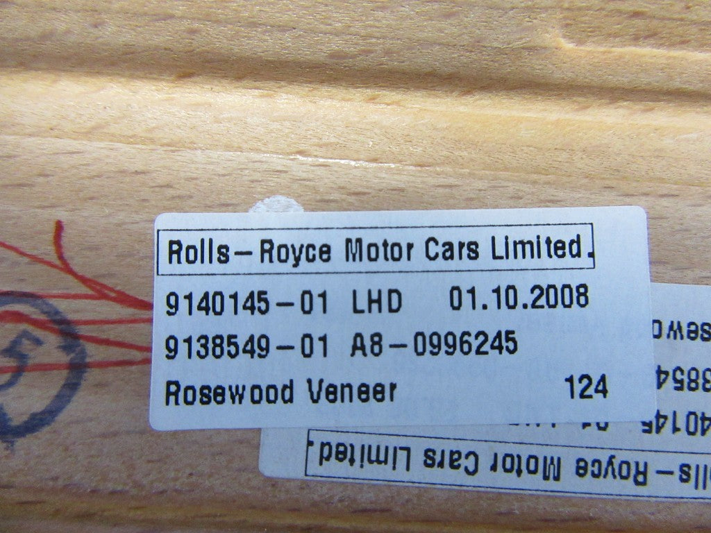 Rolls Royce Drophead Phantom rear cupholder upper trim #5923