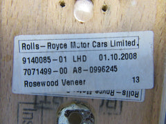 Rolls Royce Drophead Phantom center console front lower wood trim #5925