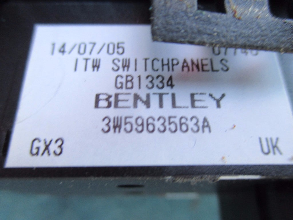 Bentley Flying Spur left rear window switch