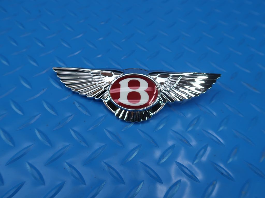 Bentley Continental Gtc Gt grille red B badge emblem crest wings #9848