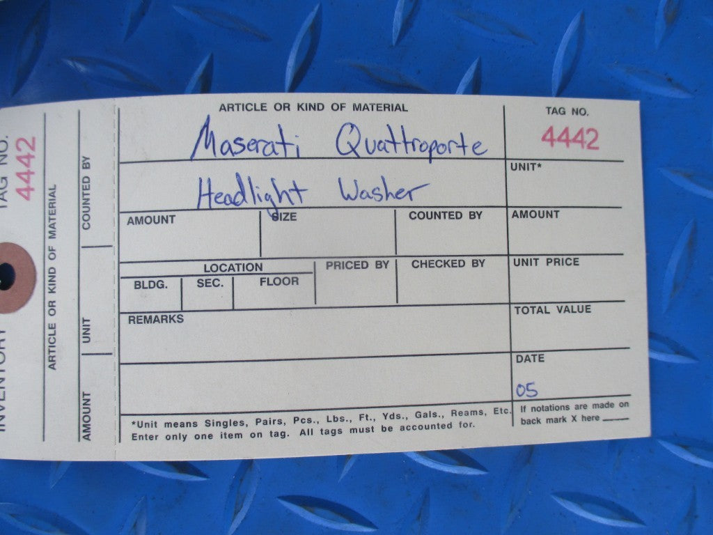 Maserati Quattroporte left driver side headlight washer #4442