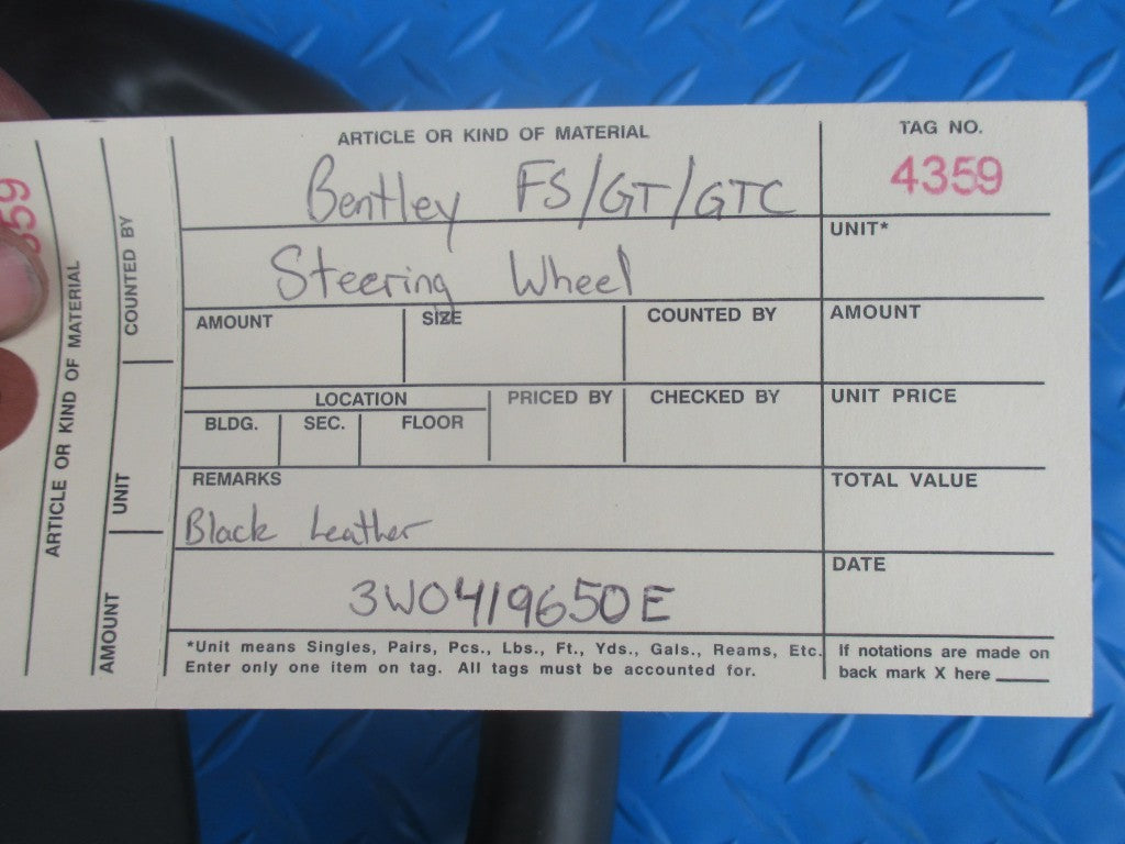 Bentley Continental Flying Spur GT GTC steering wheel #4359
