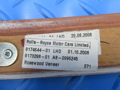 Rolls Royce Phantom right quarter panel interior wood trim #6046