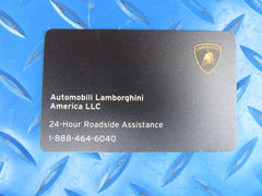 Lamborghini Gallardo LP560-4 owners roadside assistance infotainment handbooks #0106