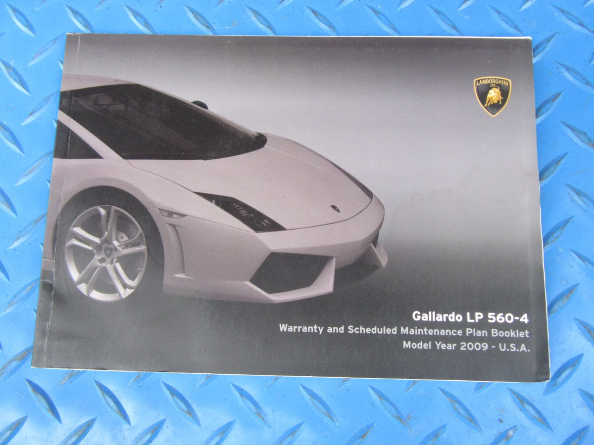 Lamborghini Gallardo LP560-4 owners roadside assistance infotainment handbooks #0106