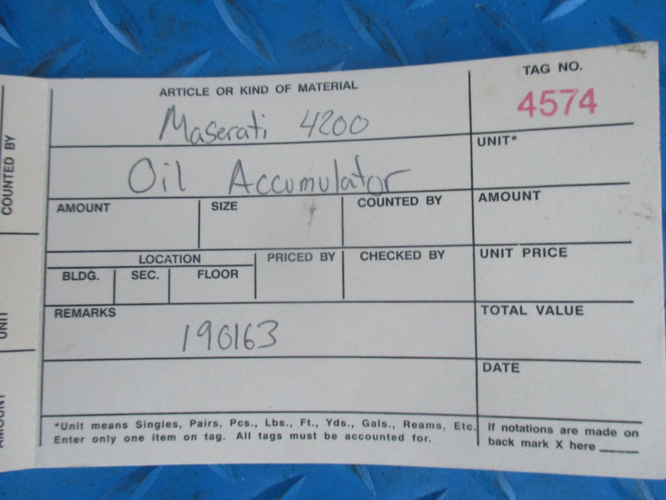 Maserati 4200 Coupe Spyder Quattroporte oil accumulator tank #4574