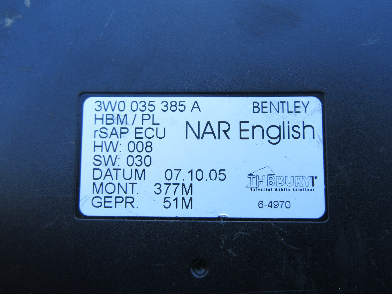 Bentley Continental Flying Spur GT telephone unit control module #1102