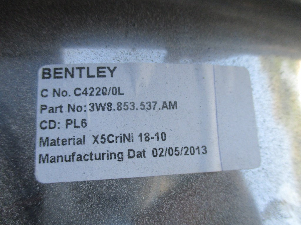 Bentley Gt Speed left door sill panel trim scuff plate step cover #3913