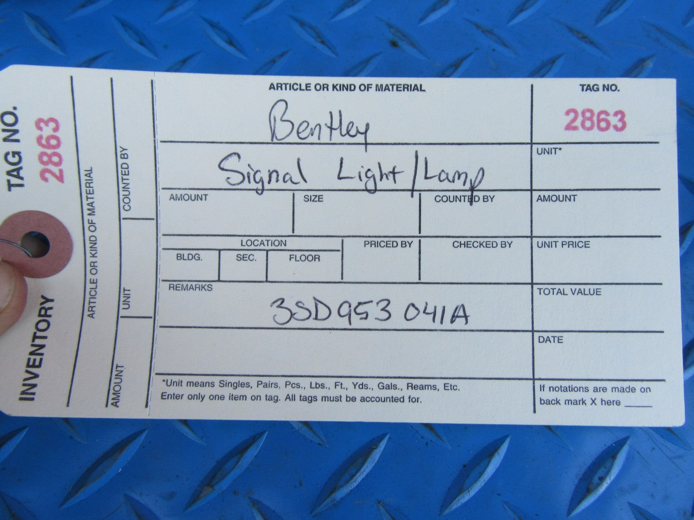 Bentley Continental GT GTC left turn signal light #2863
