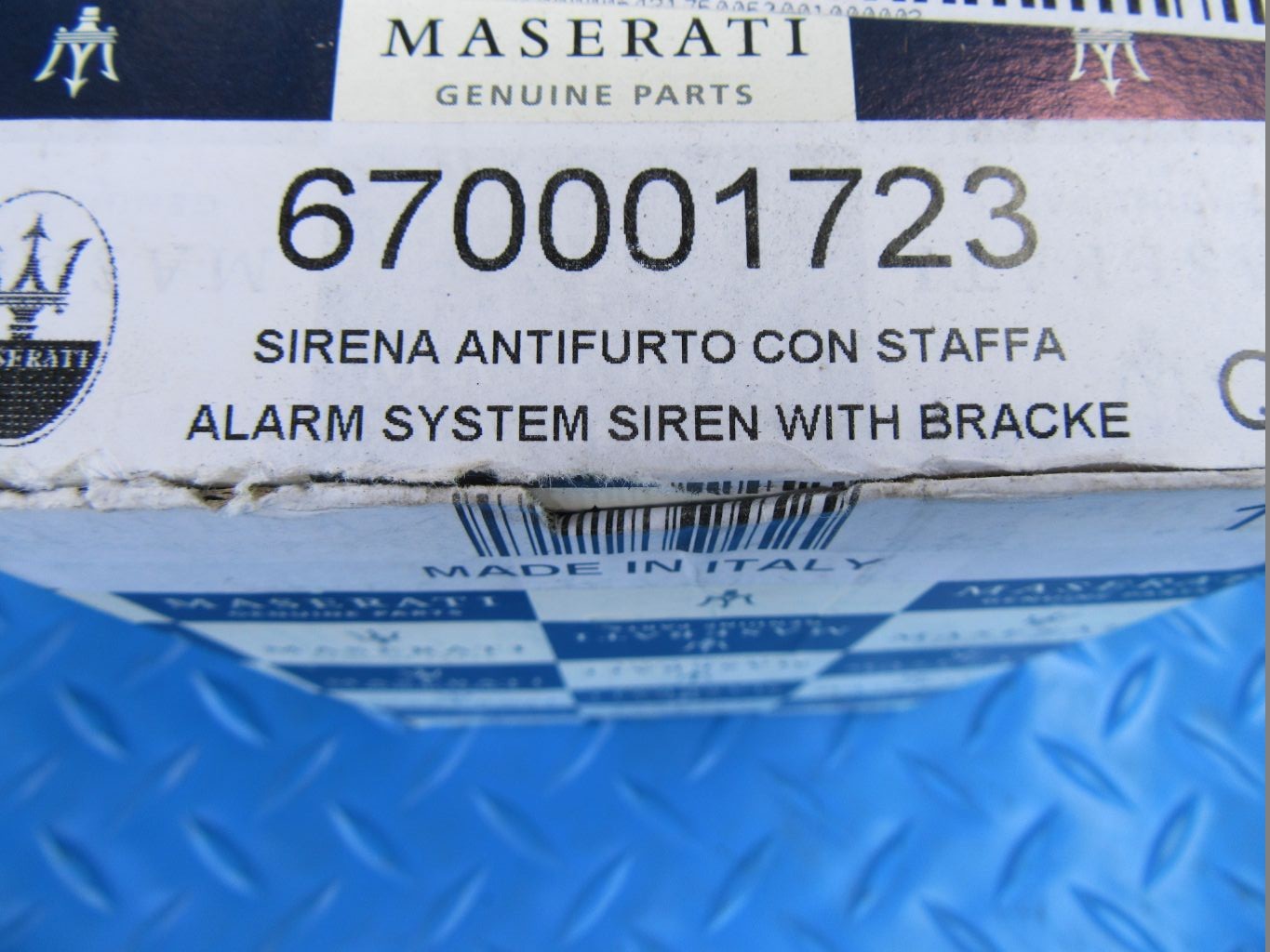 Maserati Ghibli Quattroporte Levante alarm siren horn #8560