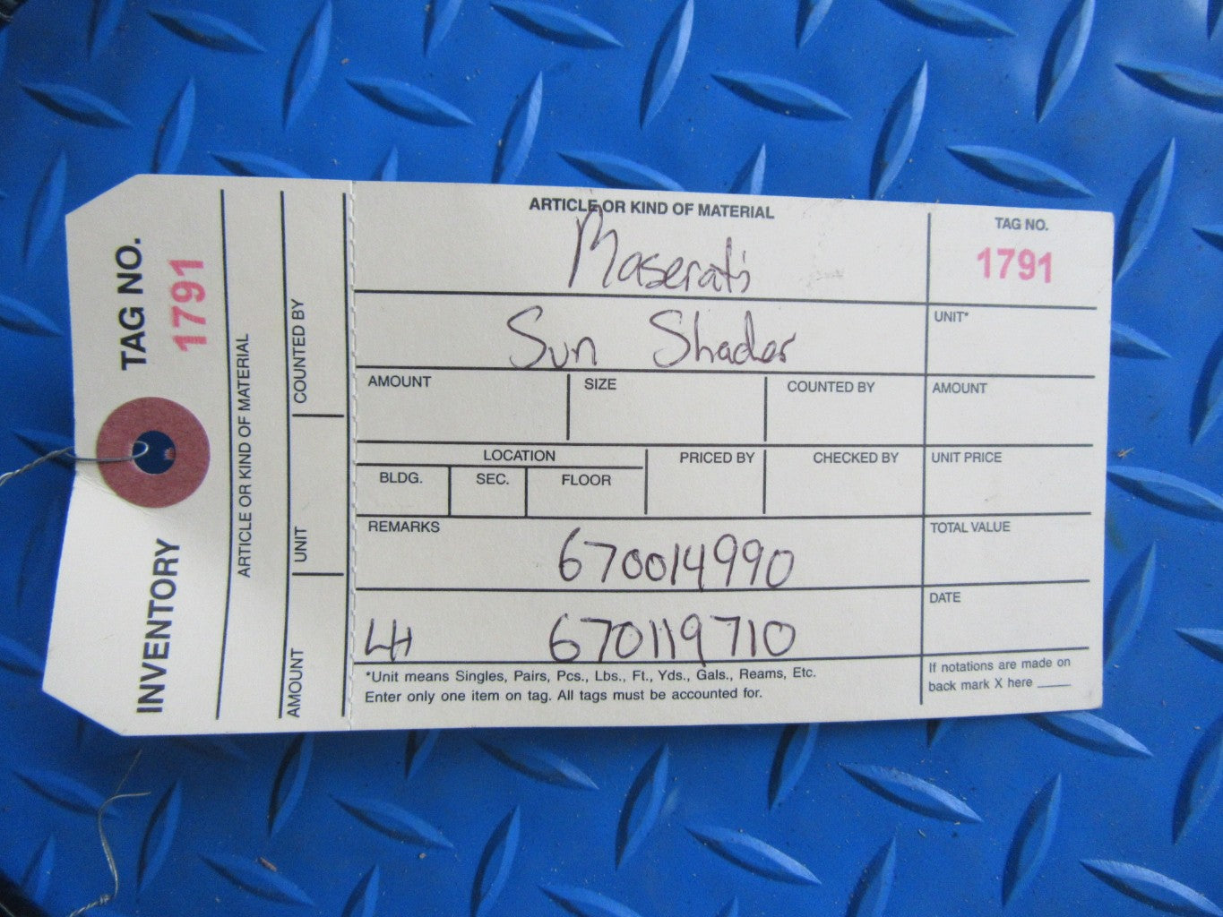 Maserati Quattroporte left rear sun shader #1791