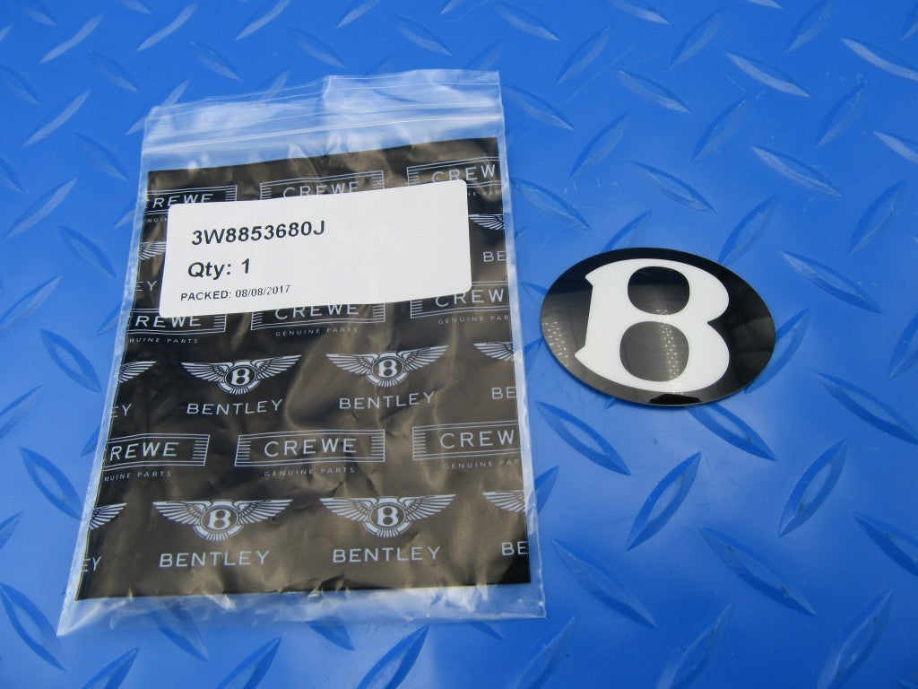 Bentley Continental GT Flying Spur trunk lock switch B emblem badge OEM #5817