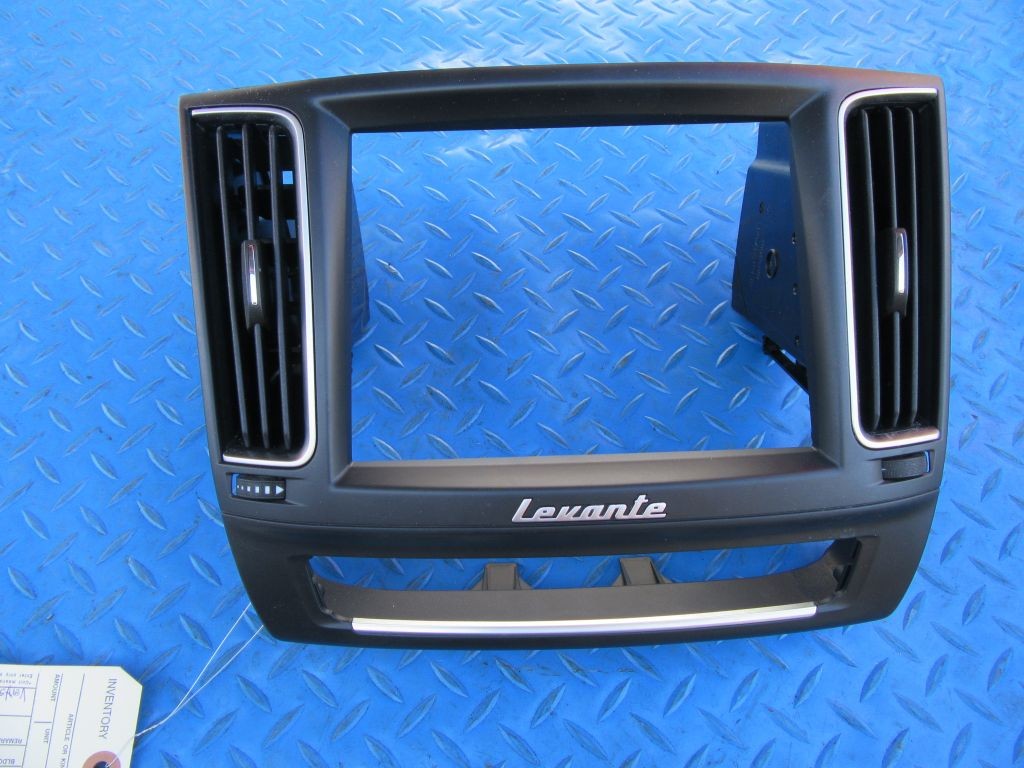 Maserati Levante radio display surround trim molding #6396