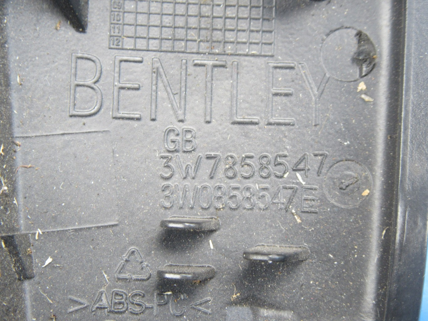 Bentley Continental GT left rear view mirror cowl trim #1772