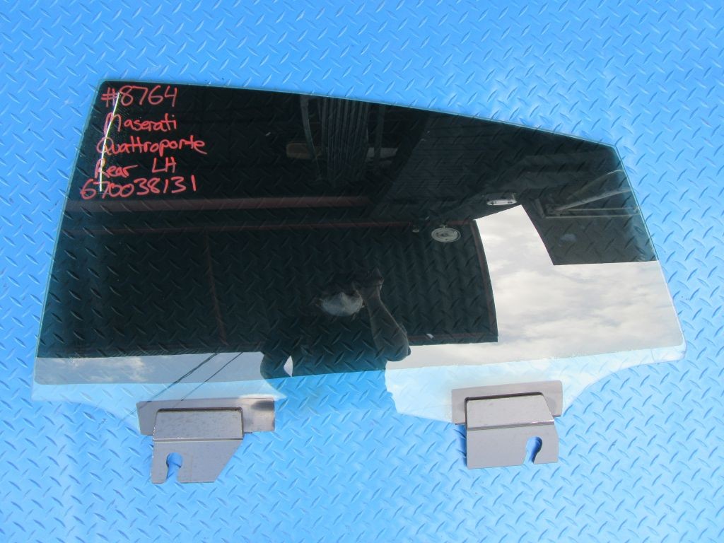 Maserati Quattroporte left rear door window glass #8764