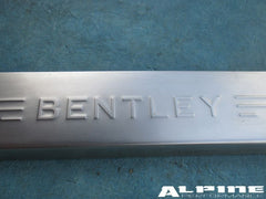 Bentley Continental Flying Spur left front door sill trim emblem plate #2