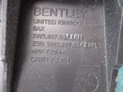 Bentley Continental Gt GTc right rear bumper bracket retaining strip #3497