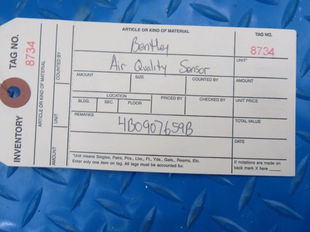Bentley Continental Flying Spur GT GTC air quality sensor #8734