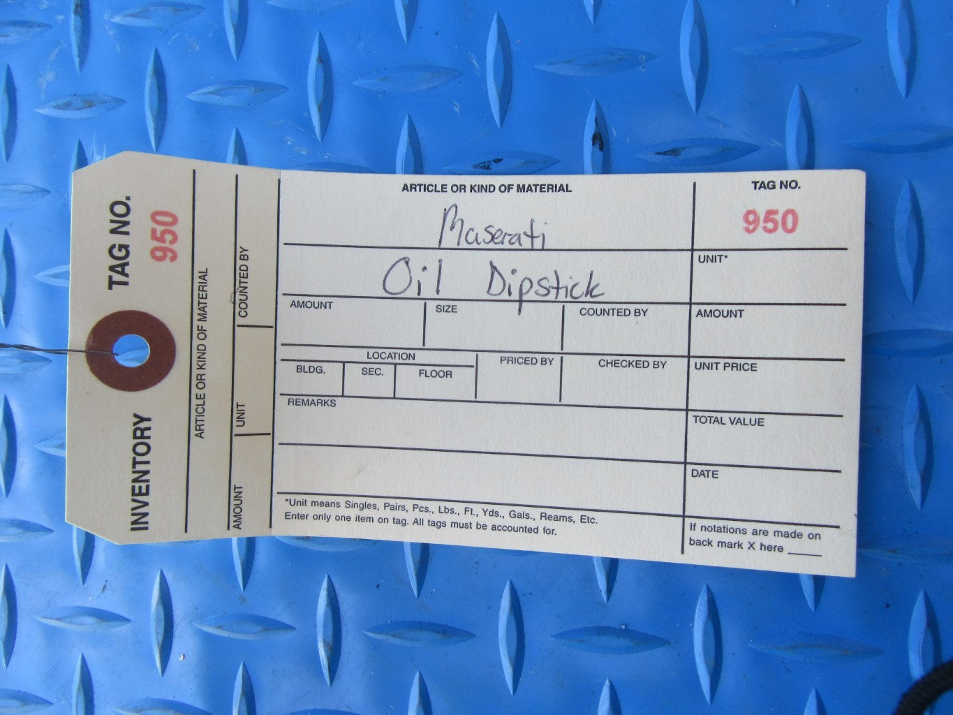 Maserati Quattroporte GTS oil dipstick #0950