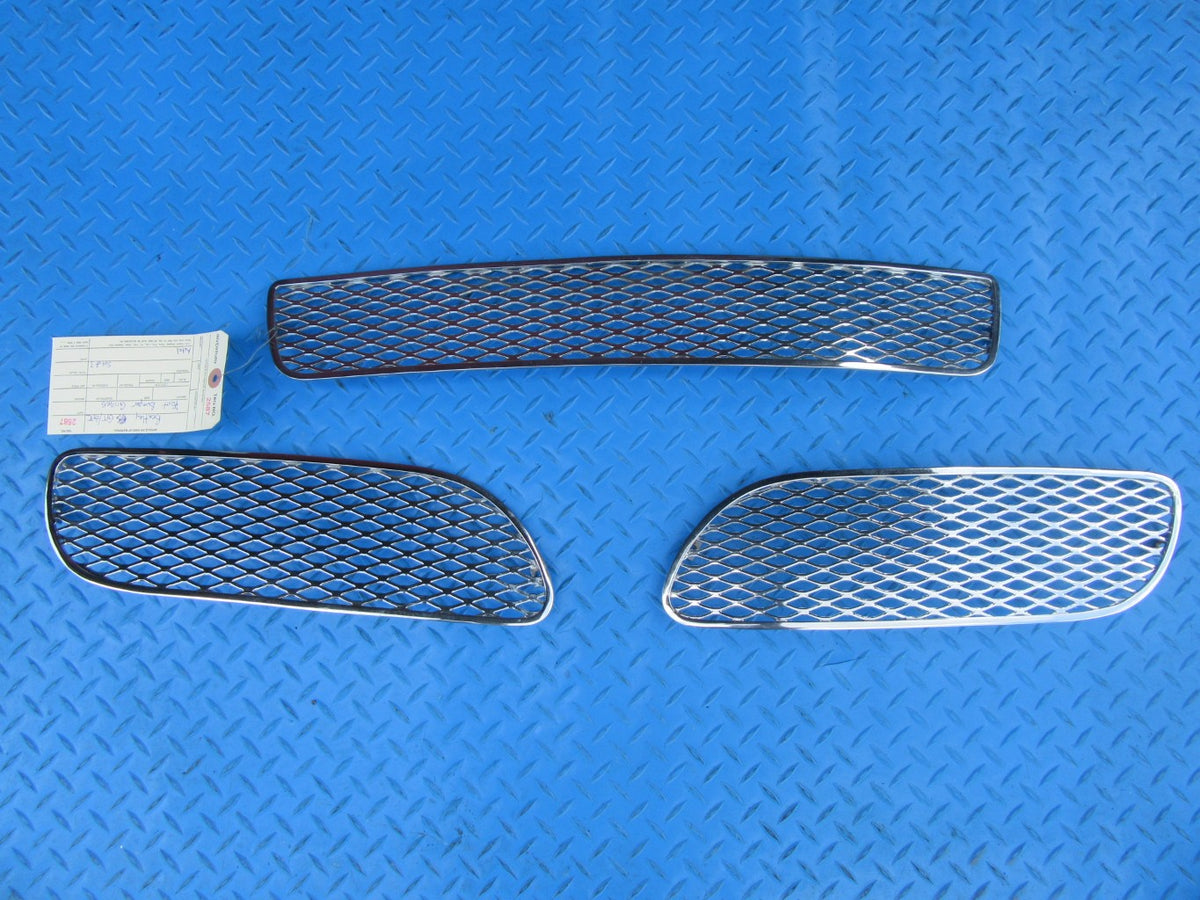 Bentley Continental GT GTC front bumper metal grilles 3pc #2587