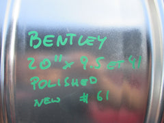 21" Bentley Continental GT GTC Flying Spur rim wheel polished #4453