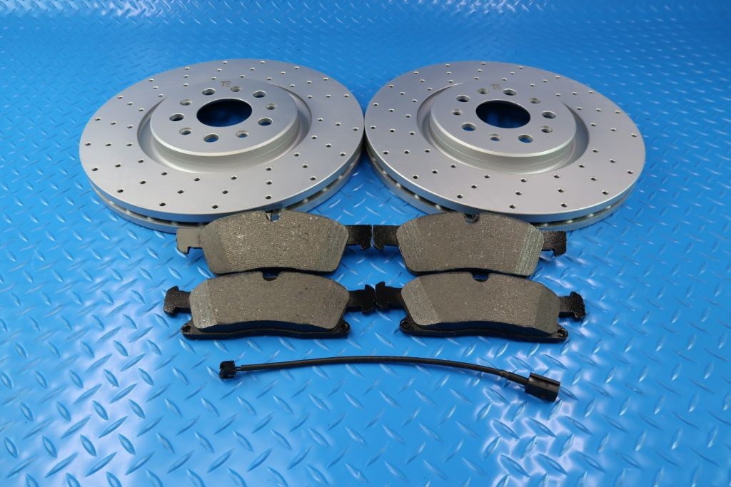 Maserati Levante front brake pads & drilled rotors upgrade #11220