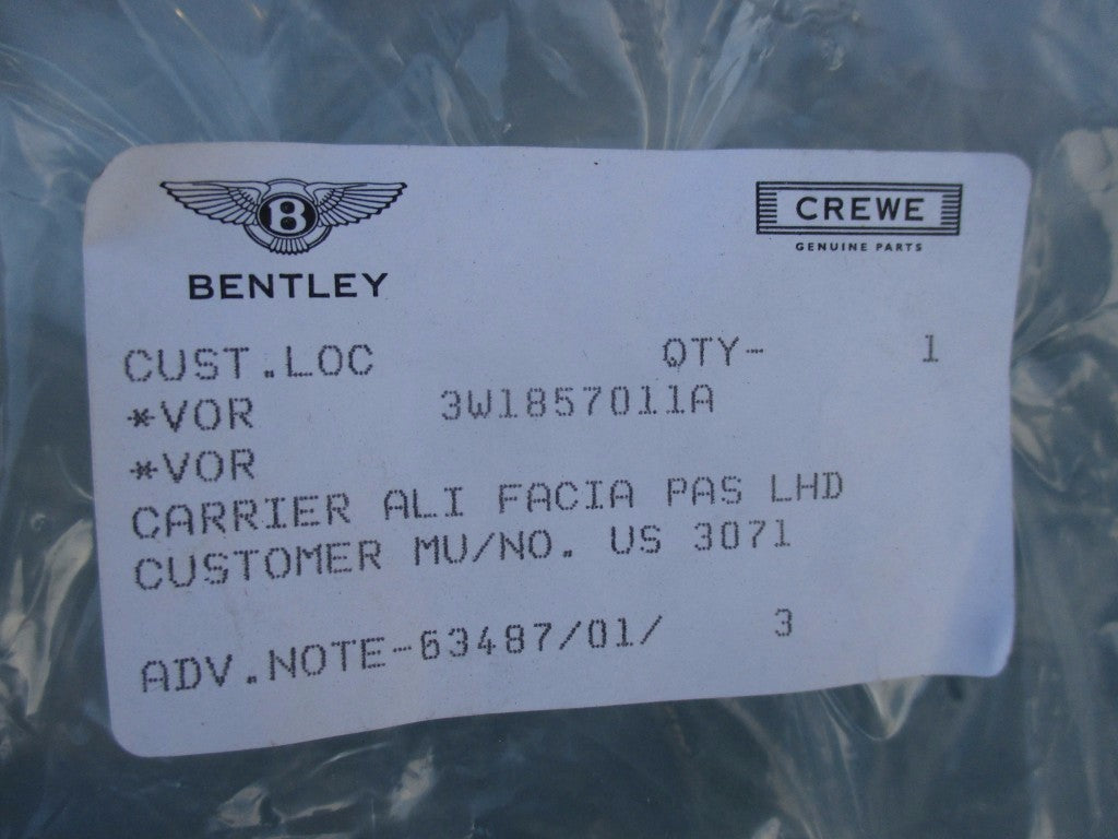 Bentley GT GTC Flying Spur dashboard cluster speedometer wood trim panel
