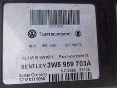 Bentley Continental Flying Spur left rear door window regulator motor
