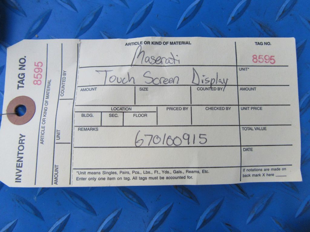 Maserati Ghibli radio gps info touchscreen display screen #8595