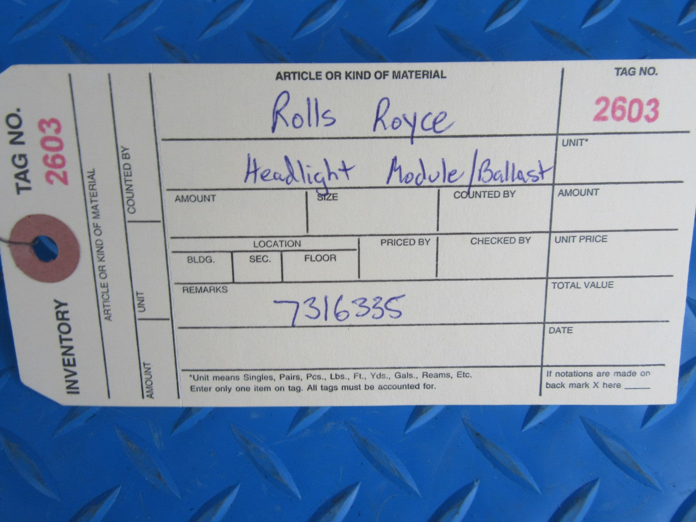Rolls Royce Ghost headlight module ballast #2603