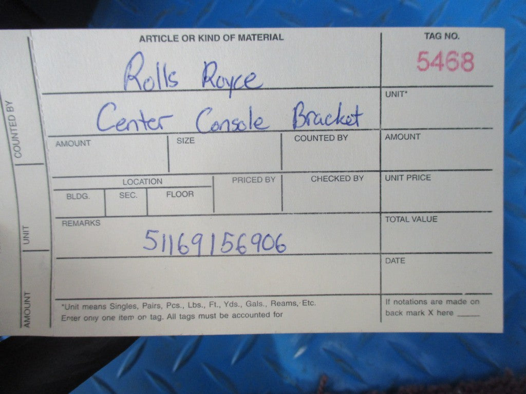 Rolls Royce Ghost center console multifunction carrier bracket #5468