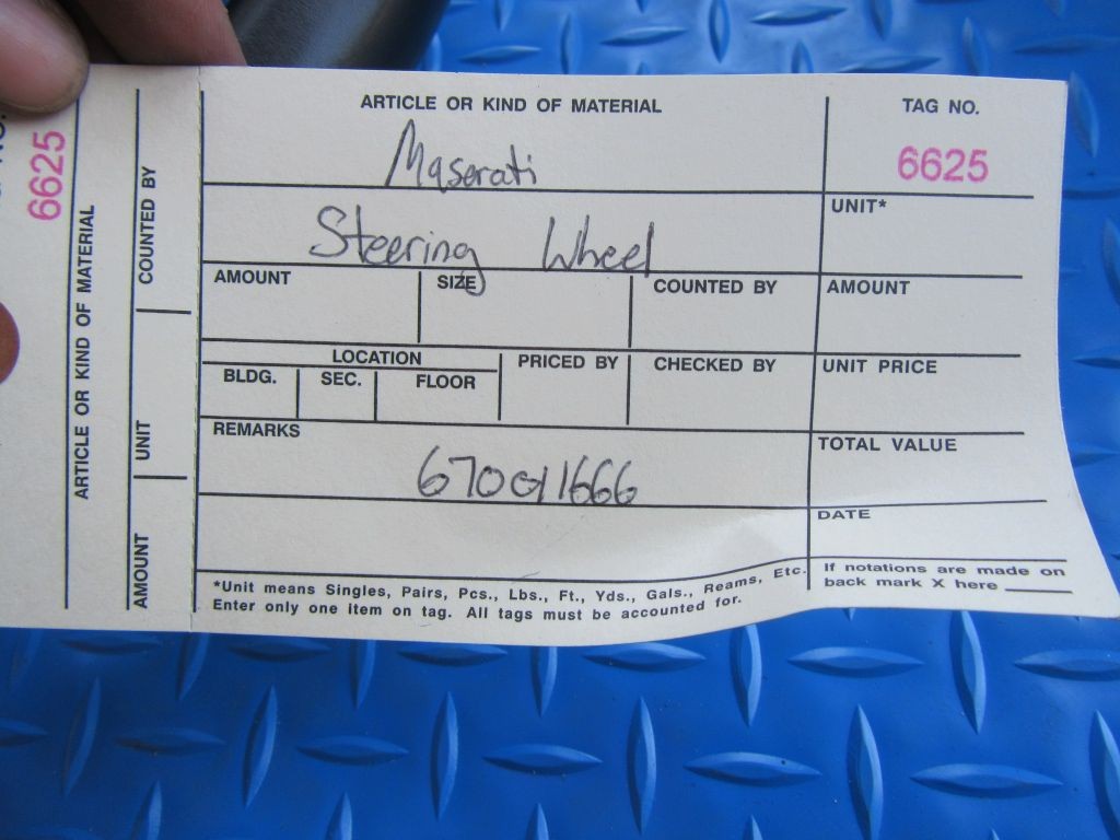 Maserati Quattroporte steering wheel black #6625
