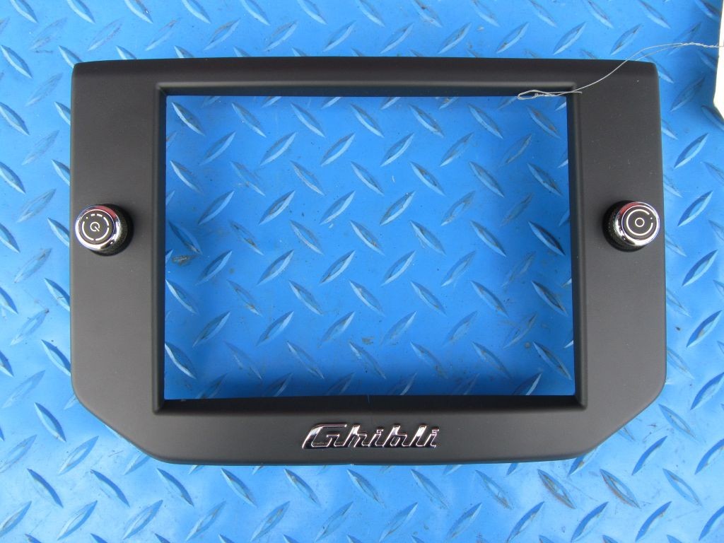 Maserati Ghibli radio interface monitor display surround trim with knobs #8924