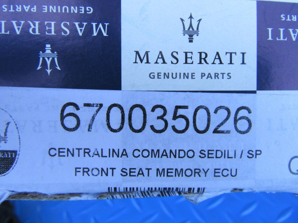 Maserati Ghibli Levante Quattroporte front seat module #6763