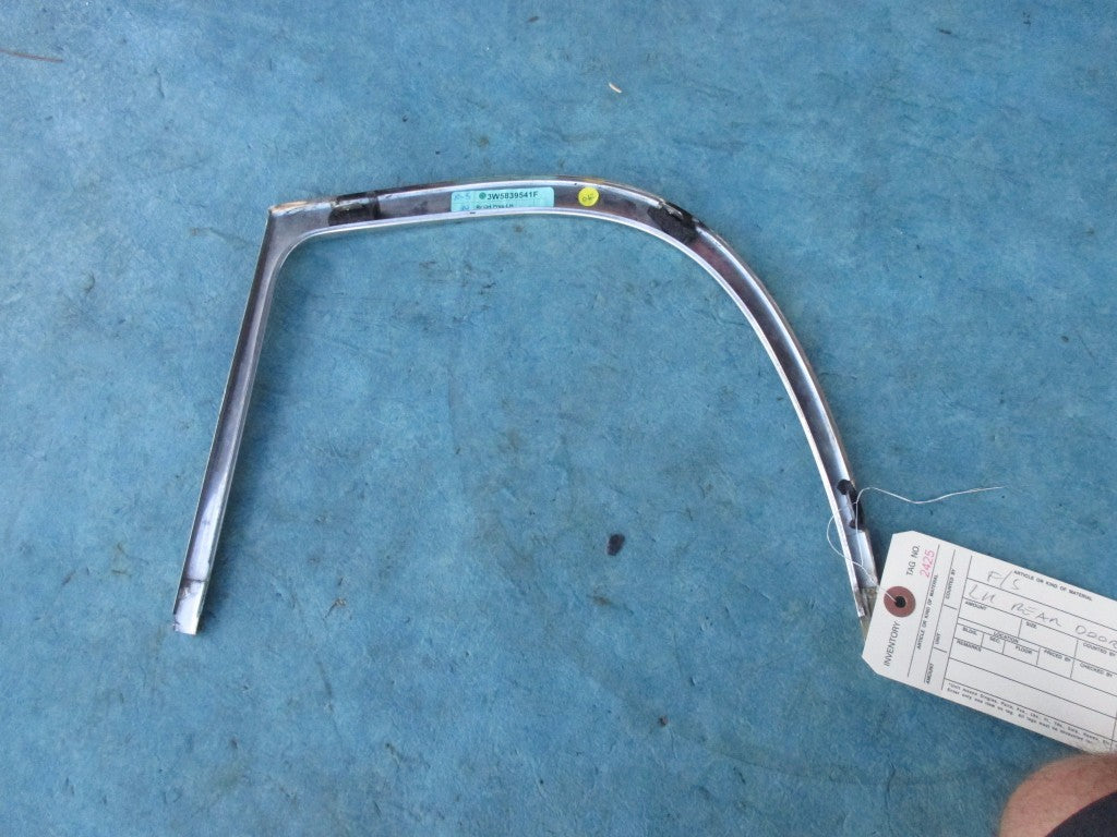 Bentley Continental Flying Spur left rear quarter glass trim molding #2425