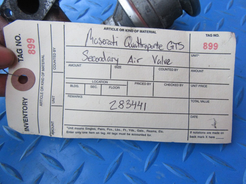 Maserati Quattroporte GTS left secondary air valve #0899