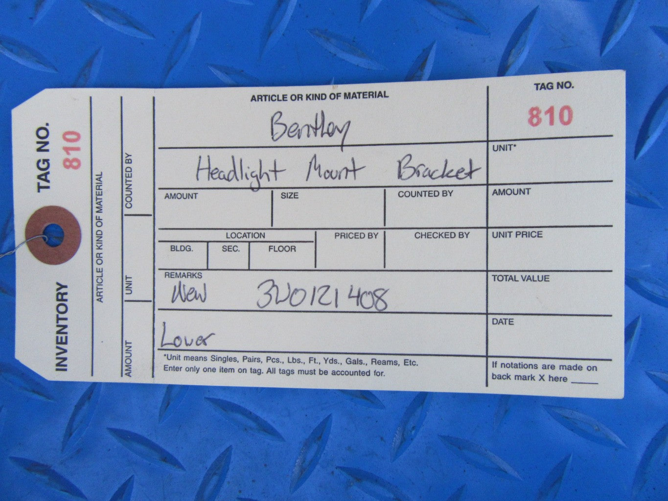 Bentley Continental Flying Spur GT GTC headlight mount lower holder bracket #0810