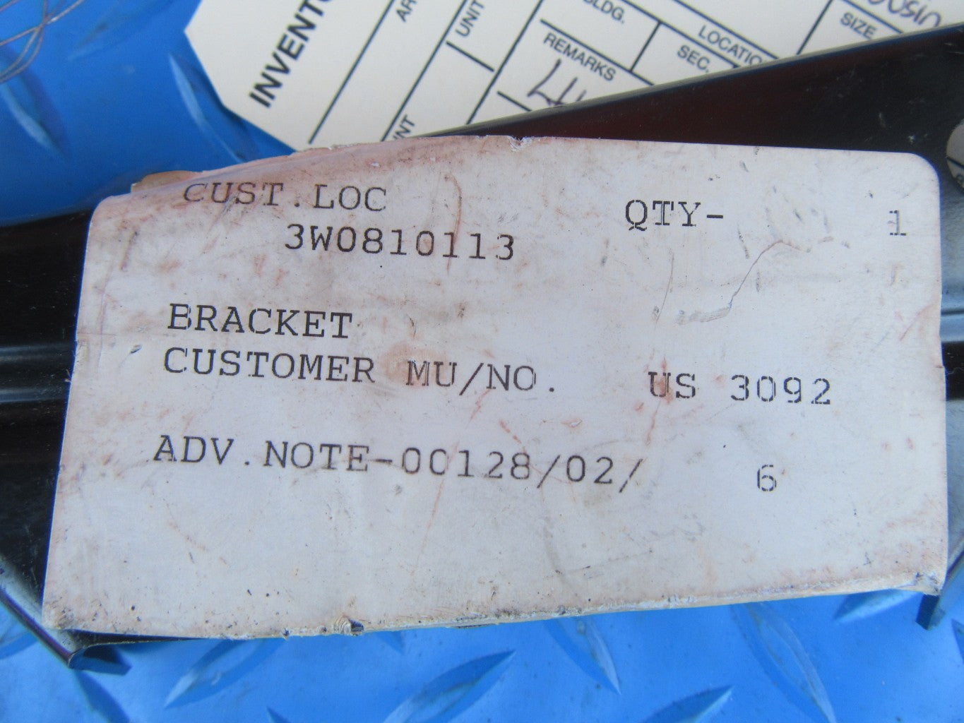 Bentley Flying Spur GT GTC left wheel housing repair plate bracket #0809