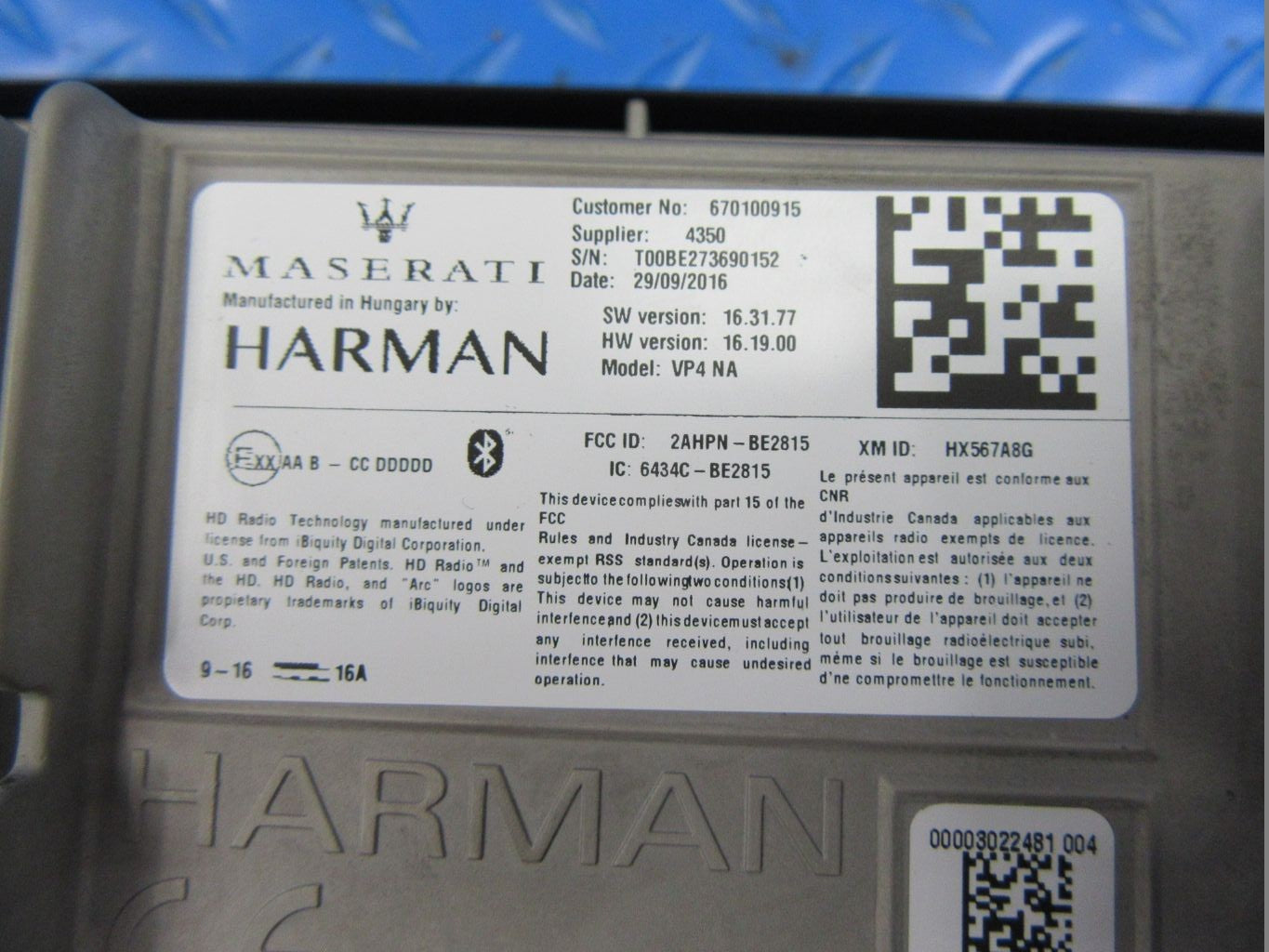 Maserati Ghibli radio gps info touchscreen display screen #8680