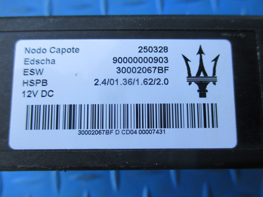 Maserati GranCabrio soft top control module ecu #5341