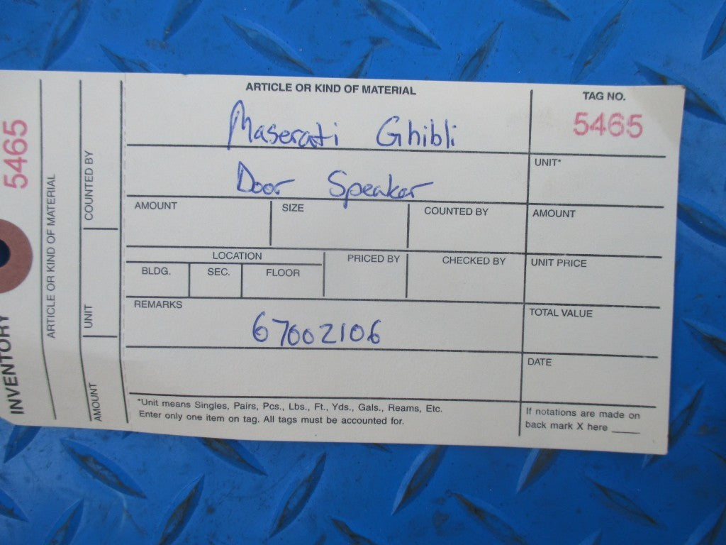 Maserati Ghibli front door speaker #5465